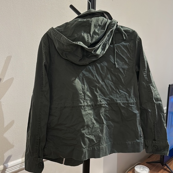 Lands End Green Utility Jacket Sz XS - Picture 5 of 8